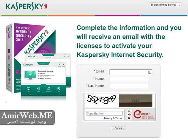 دریافت سریال 90 روزه قانونی و اختصاصی برای Kaspersky Internet Security 2013 2014 