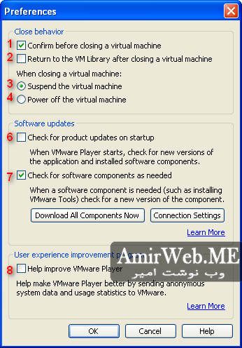 معرفی برنامه VMware Player اجرای ماشین های مجازی 